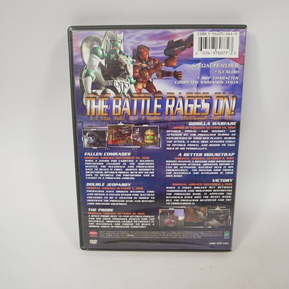 Beast Wars Transformers 2 DVD Set Vol. 2 & Classic Episodes TESTED - Picture 7 of 7